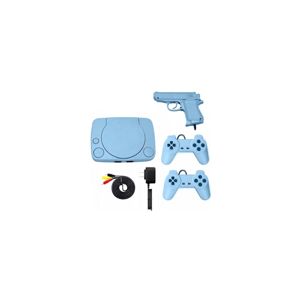 Spilcomputer, RF-2GUN retrokonsol med 22 8-bit spil med 2 joysticks + spilpistol, Riff