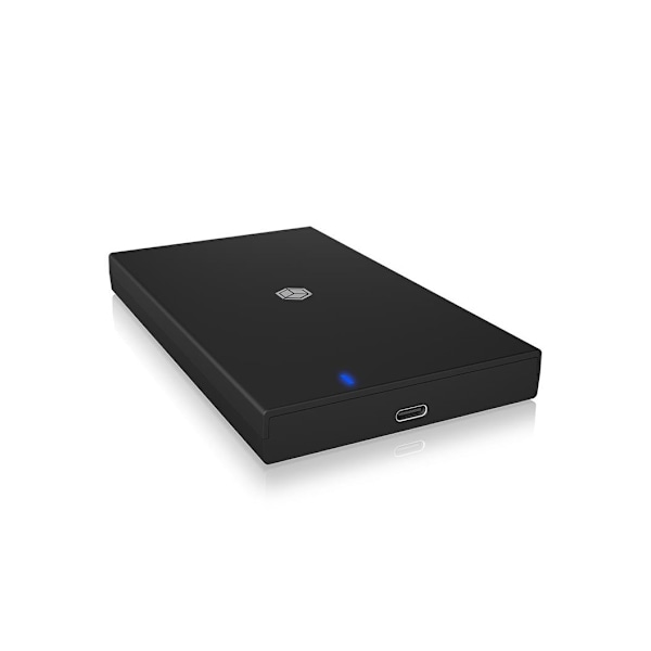 Raidsonic, ICY BOX, IB-200T-C3-kabinett for 1x SSD/HHD med USB 3.2 Gen 1 Type-A/Type-C kombikabel Sort
