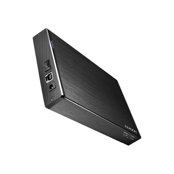 AXAGON, kompakt aluminium USB 3.2 Gen 1 extern box SATA avsedd för 3,5" hårddisk, EE35-XA3 Svart