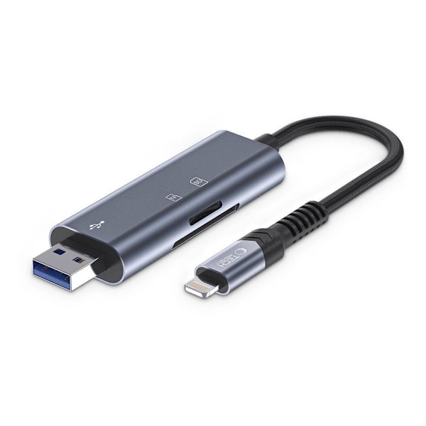 Tech-Protect kortläsare Ultraboost SD/microSD Lightning/USB