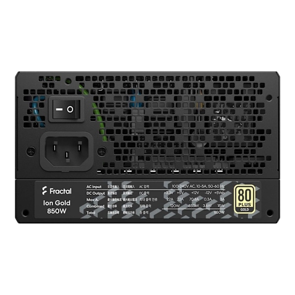 Fractal Design, helt modulärt nätaggregat, ION Gold 850W