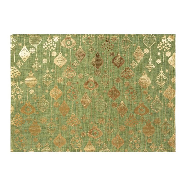 Bordsmatta GLORY 30x45cm, gyllene ornament