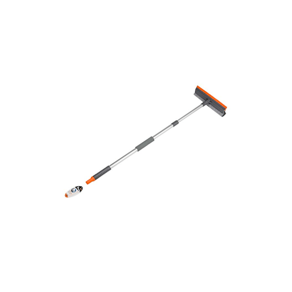 Aluminium glasvaskekrybbe 10" - teleskophåndtag 75-120cm Grey