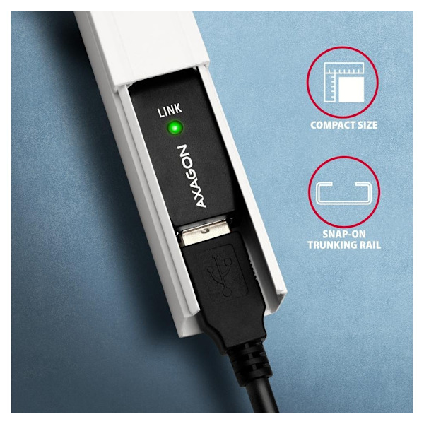AXAGON, USB Type-A til USB Type-A, USB Repeater-kabel, ADR-210