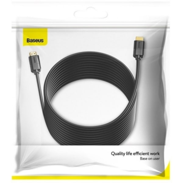 Tilbehør for tilkobling, HDMI 2.0-kabel 4K 30 Hz 3D HDR 18 Gbps 5m Sort, Baseus
