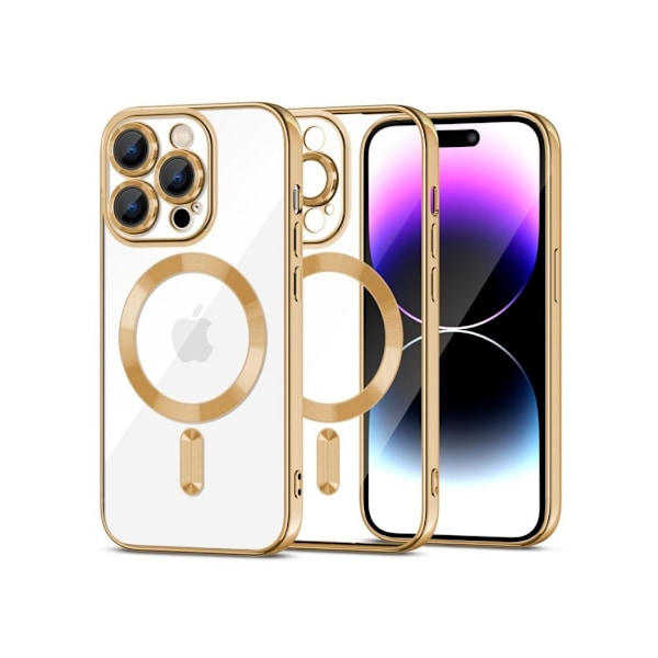 Tech-Protect fodral MagShine MagSafe Apple iPhone 15 Pro, guld