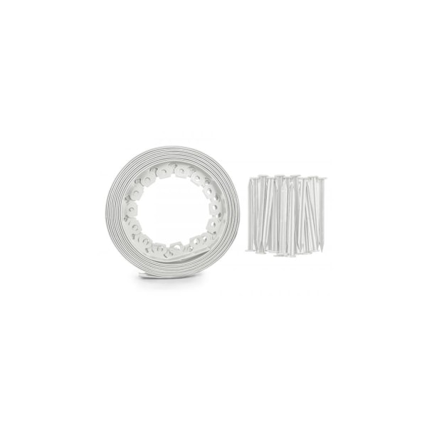 Nurmikon reunussetti EASY BORDER 40mm, vaalean harmaa, Bradas