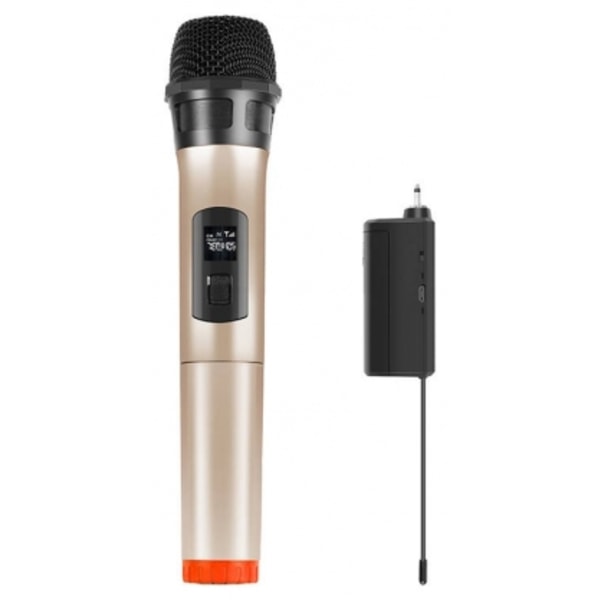 Mikrofoni PU628J UHF langaton dynaaminen mikrofoni LED-näytöllä (kulta), Puluz