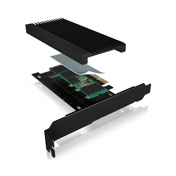 Raidsonic, omvandlare för 1x HDD/SSD för PCIe x4-kortplats, IB-PCI208-HS