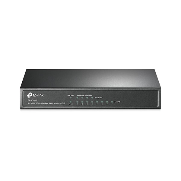 TP-LINK, Switch, TL-SF1008P Svart