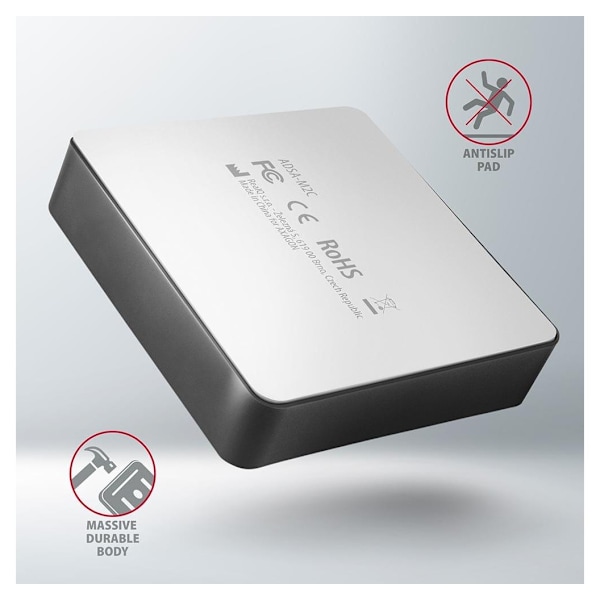 AXAGON, USB-C 3.2 Gen2 - 2x NVMe CLONE DUAL SDD Dock Station, ADSA-M2C