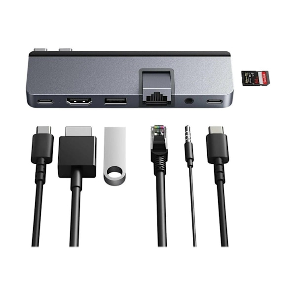 Hyper, HyperDrive DUO PRO 7-i-2 USB-C Hub för MacBook Air/Pro 2016-2020