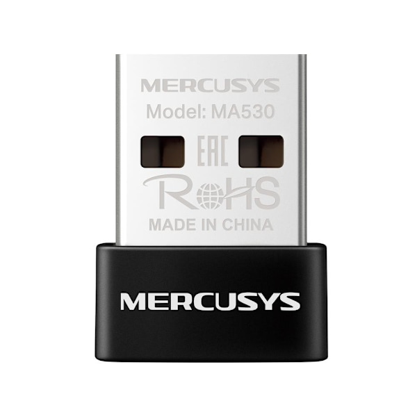 WRL-adapter nano usb/blueth5.3/ma530, Mercusys Sort, Metallisk