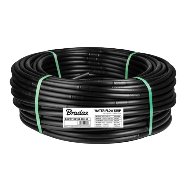 Drypslange 16 / 0,9mm / 33cm / 2l/h / 50m VANDFLØDE DRYP