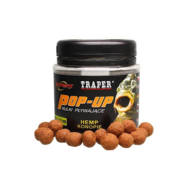 Groundbait TRAPER kelluva Boilies Hamppu 12mm 50g