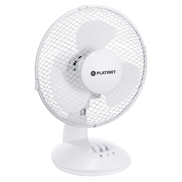 Platinet fläkt 9", vit (44743)