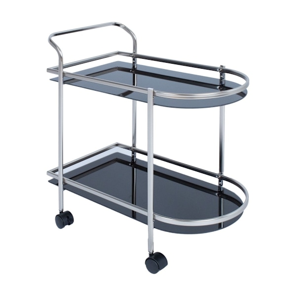 Serving cart GERTU black/nickel