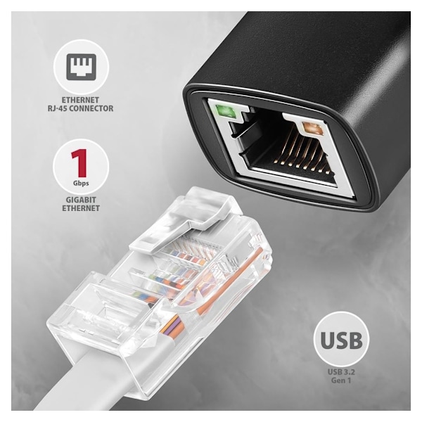 AXAGON, ADE-ARC USB-C Gigabit Ethernet -sovitin