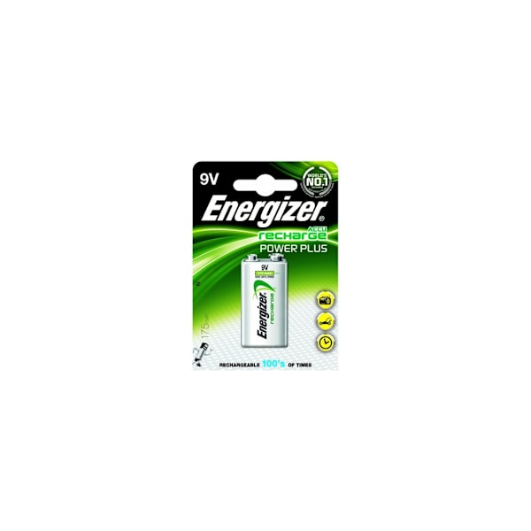 Battery, Accu Recharge Power Plus 9V block 175mAh, Energizer