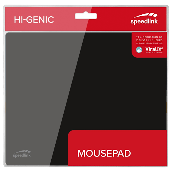 Speedlink musemåtte Hi-Genic, sort (SL-620010BK)