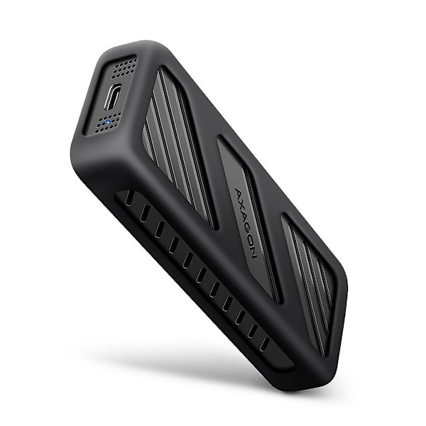 AXAGON, USB-C 20 Gbps - M.2 NVMe SSD ARMORED Box, EEM2-20G Sort