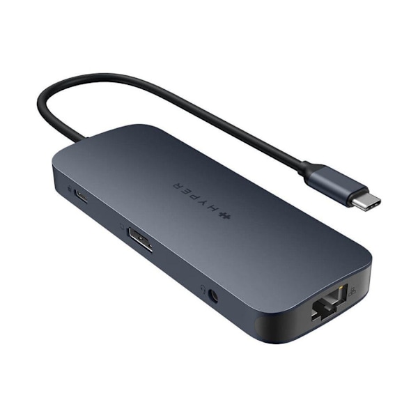 Hyper, HyperDrive EcoSmart Gen.2 universaali USB-C 10-in-1 -keskitin, 140 W PD3.1 Power Pass-thru