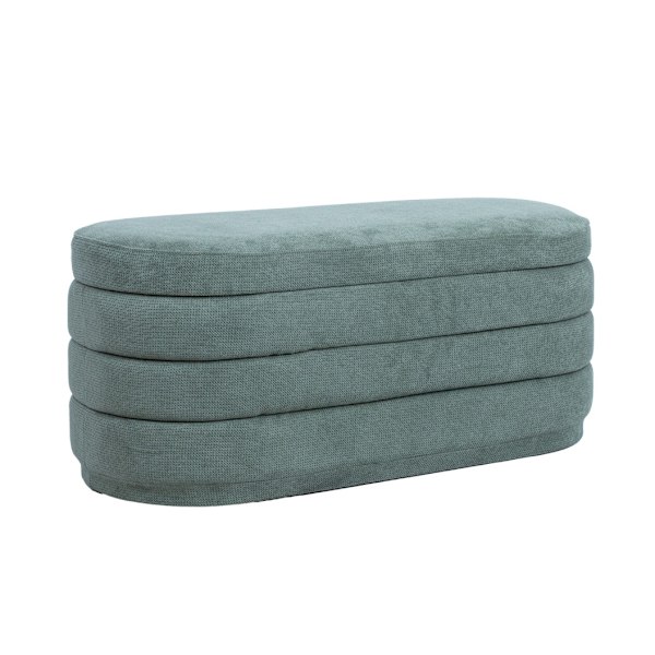 Bænk HIRO 104x44xH44cm, grøn, med opbevaring