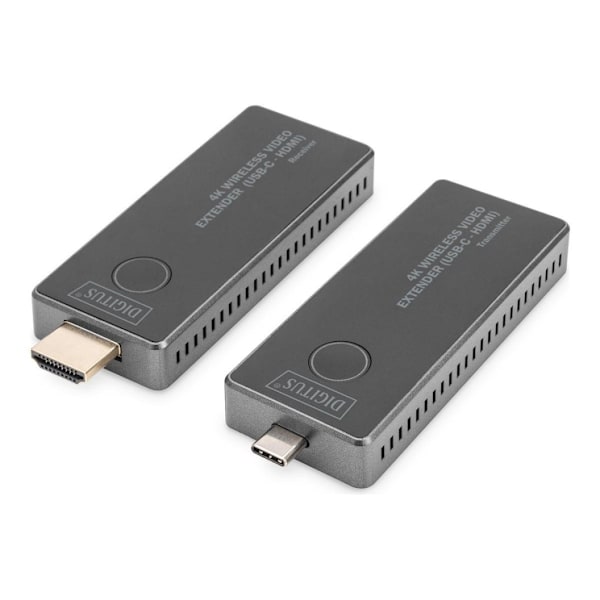Digitus, 4K trådlös videoförlängare, 30 m (USB-C - HDMI), DS-55324