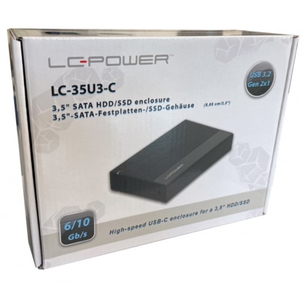 3,5" SATA USB 3.2 Black LC-35U3-C, LC-Power