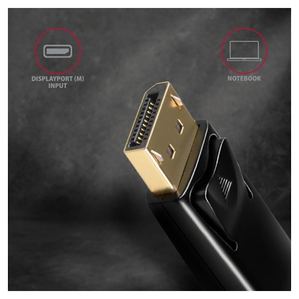 AXAGON, DisplayPort till HDMI, Aktiv adapter