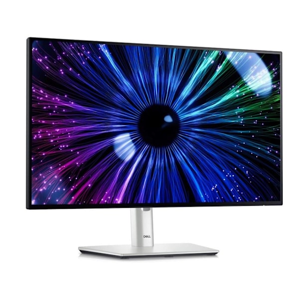 LCD-skærm DELL U2424HE (23,8", Panel IPS, 1920x1080, 16:9, 120Hz, mat, 8 ms, Drejelig, Pivot, Højdejusterbar, Tilt) Sort, Sølv