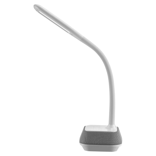 Platinet skrivebordslampe med højttaler & USB-oplader PDLM6U 18W (44126)