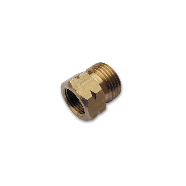 Adapteri 21,8L uros / 3/8" L naaras - MESSING Bronze