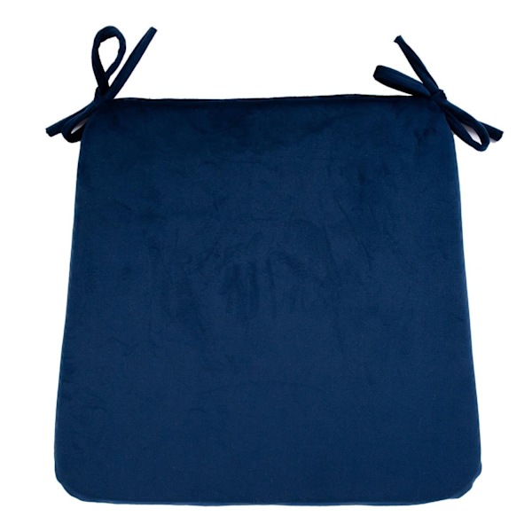 Set med 2 produkter. Pute FLØYL 2, til stol 39x39cm, blå