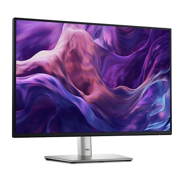 LCD-skärm, Dell, p2425 (24", panel ips, 1920x1200, 16:10, 100hz, matt, 8 ms, vridbar, vridbar, höjdjusterbar, tilt) Svart