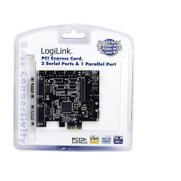 Logilink, parallel/seriel, 2 x seriel (COM), 1 x parallel (LPT)