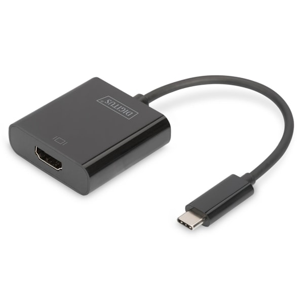 Digitus, USB-C Dock, USB Type-C til HDMI Adapter, DA-70852 Sort