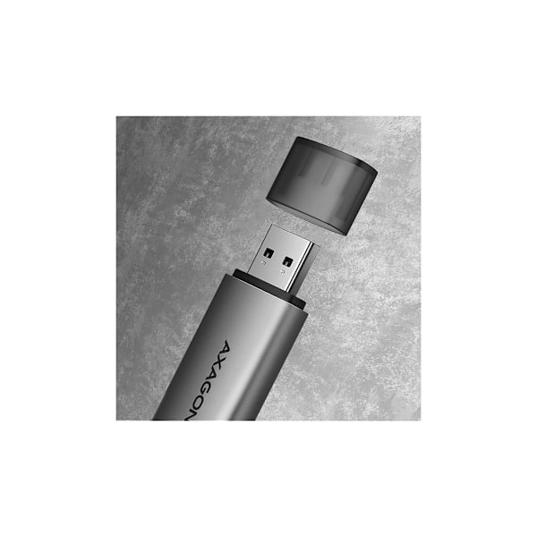 AXAGON, mobil USB 3.2 Gen 1 kortleser med USB-C og USB-A-kontakter, CRE-SAC