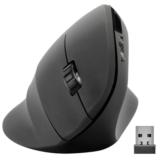 Speedlink trådløs mus Piavo Ergonomic Vertical (SL-630019-RRBK) Sort