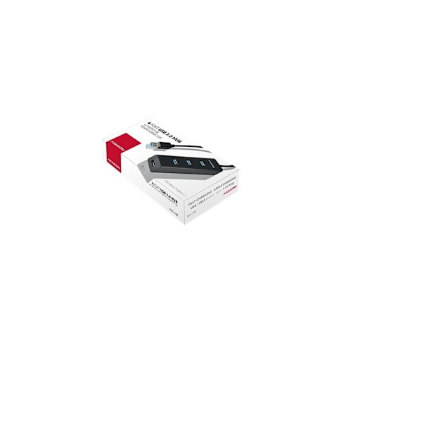 AXAGON, fireports USB 3.0-hub med hurtiglading og strømstøtte, HUE-S2B
