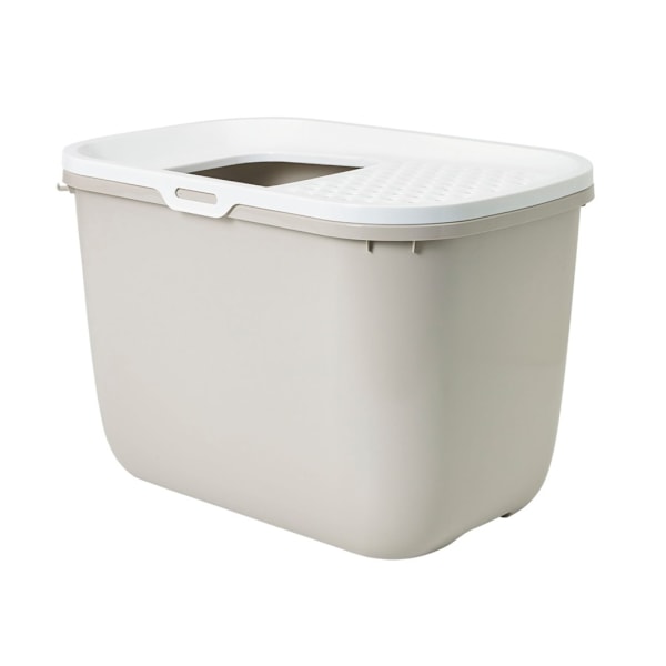 Kattebakke Hop-In 58,5x39x39,5cm hvid/beige