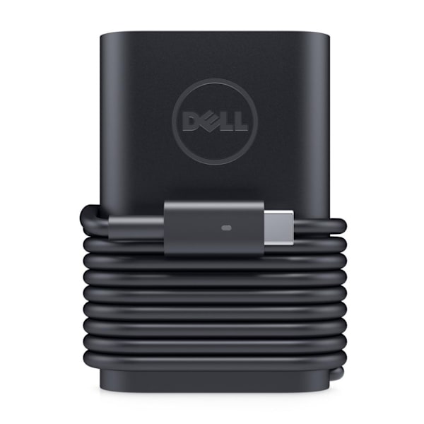 Dell, ekstern, Euro USB-C vekselstrømsadapter med 1 m strømledning (sæt) Sort