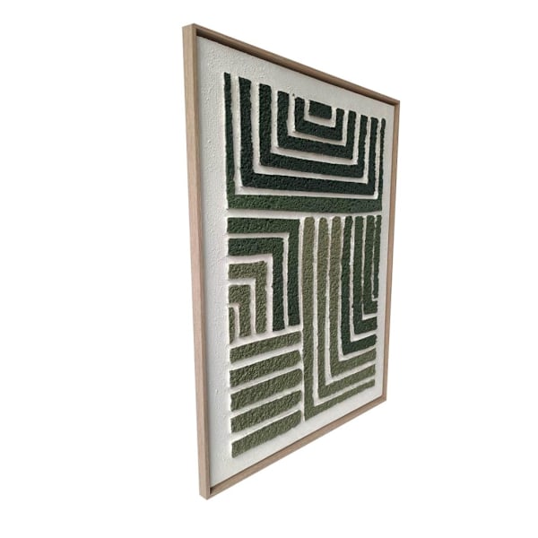 Wall art WALLY 60x80cm, green maze 2