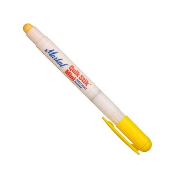 Sæt med 4 produkter. Solid malertusch Markal Quik Stik Paintstik Mini 6mm, gul