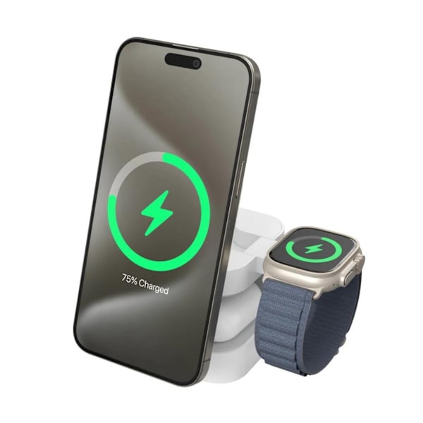 Hyper, Hyperjuice Qi2 3-in-1 magneettinen latausteline
