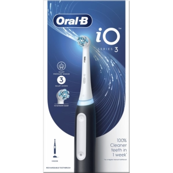 Elektrisk tandborste iO3 Matt Svart, Oral-B