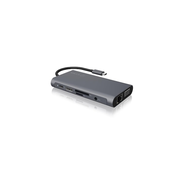 Icy Box IB-DK4040-CPD USB Type-C™ dockningsstation med två videogränssnitt