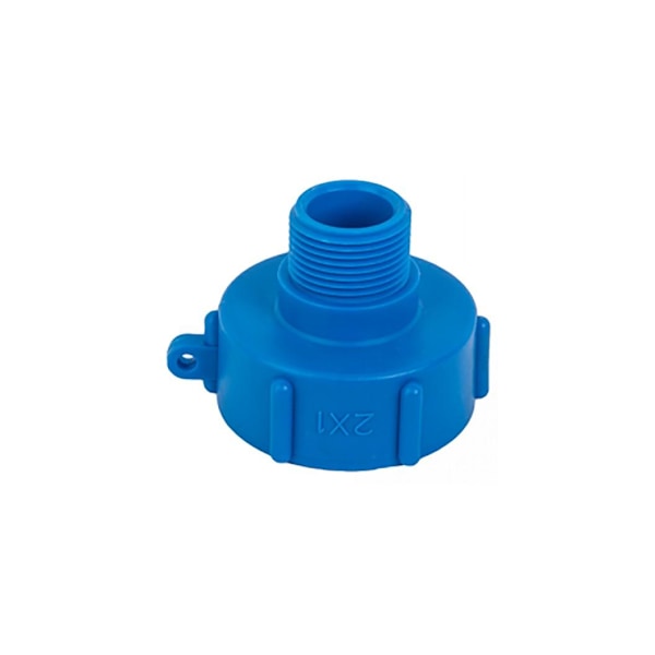 IBC-adapter S60X6 hun x 1" han Blue