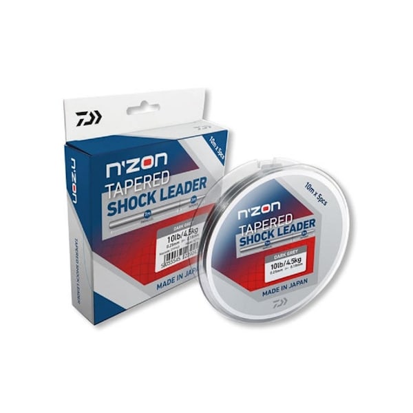 N´ZON avsmalnande stötdämpare 10m 0,22-0,30mm 5st, Daiwa