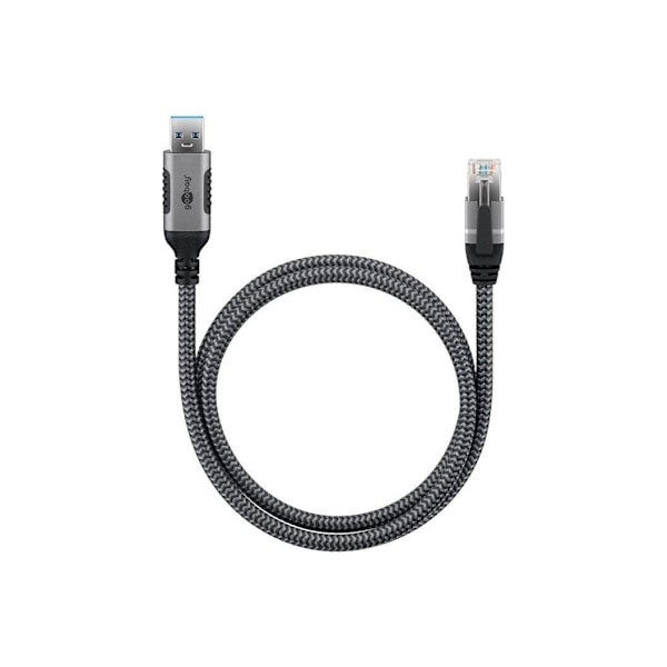 Goobay, Cat 6, FTP, USB-A 3.0 - RJ45 Ethernet-kaapeli, 1 m, 70299